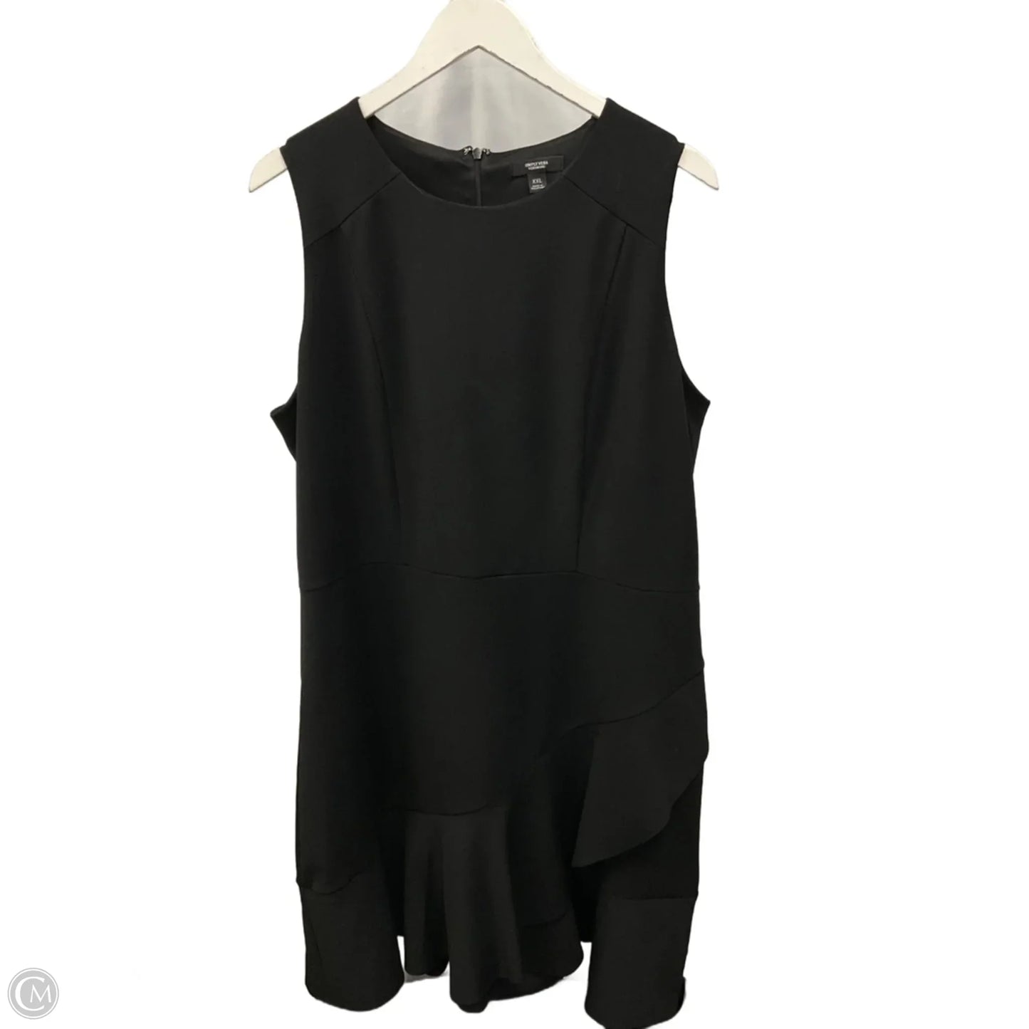 Dress Casual Short By Simply Vera In Black, Size: Xxl