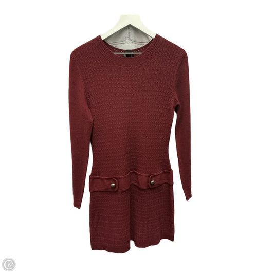 Dress Casual Short By Iz Byer In Maroon, Size: L