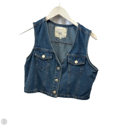 Vest Other By Ultra Flirt In Blue Denim, Size: L