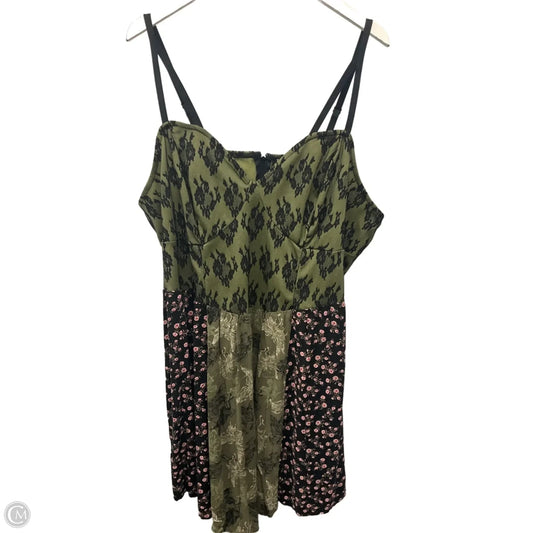 Dress Casual Short By Clothes Mentor In Green, Size: 3x