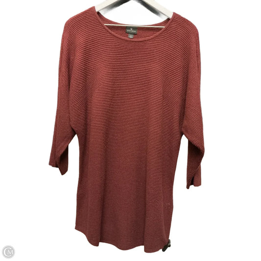 Sweater By Worthington In Maroon, Size: L