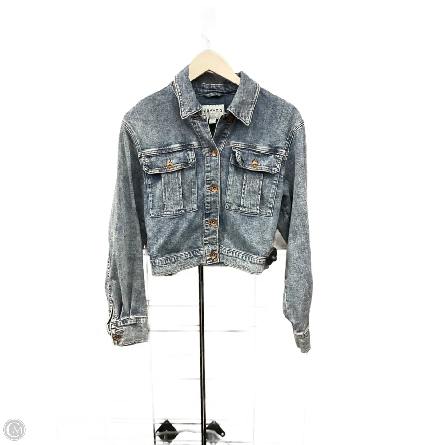 Jacket Denim By Clothes Mentor In Blue Denim, Size: Xs