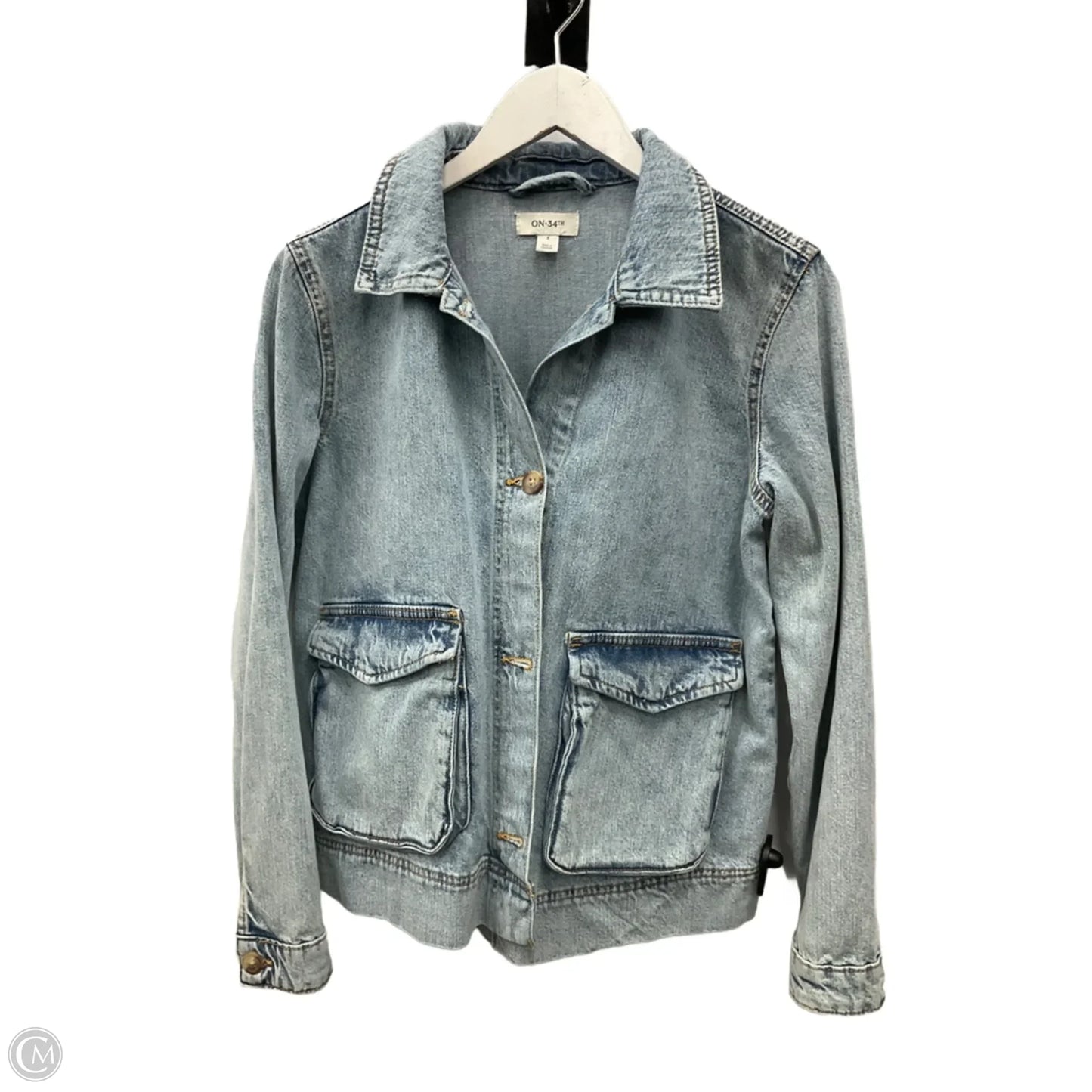 Jacket Denim By On 34th In Blue Denim, Size: S