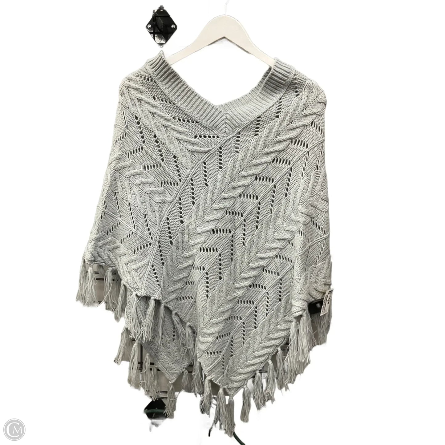 Shawl By Apt 9 In Grey, Size: L