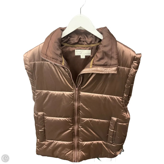 Vest Puffer & Quilted By Vintage Havana In Bronze, Size: S