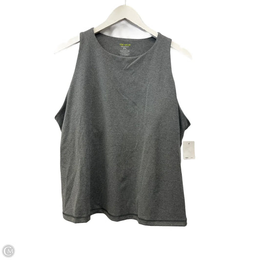 Athletic Tank Top By Tek Gear In Grey, Size: Xxl