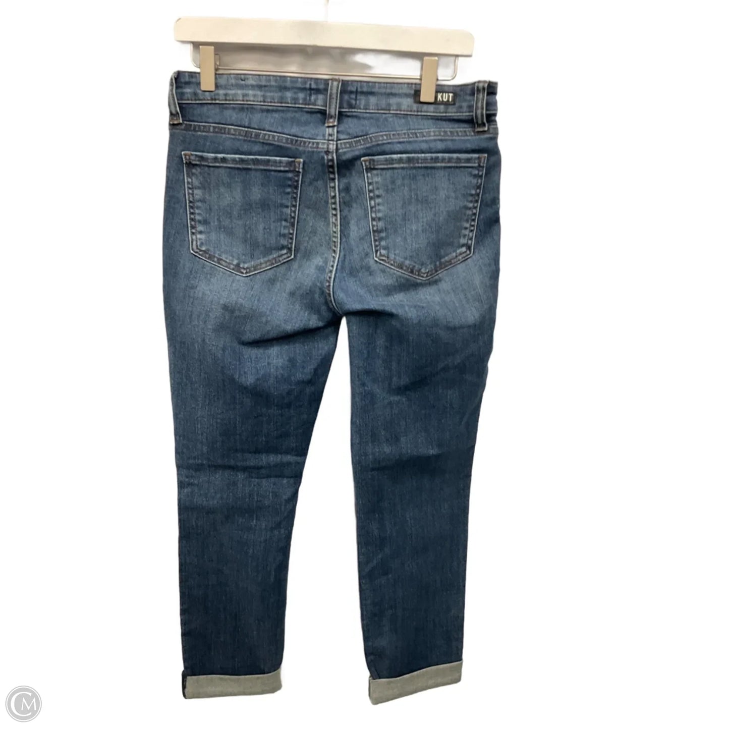 Jeans Straight By Kut In Blue Denim, Size: 4