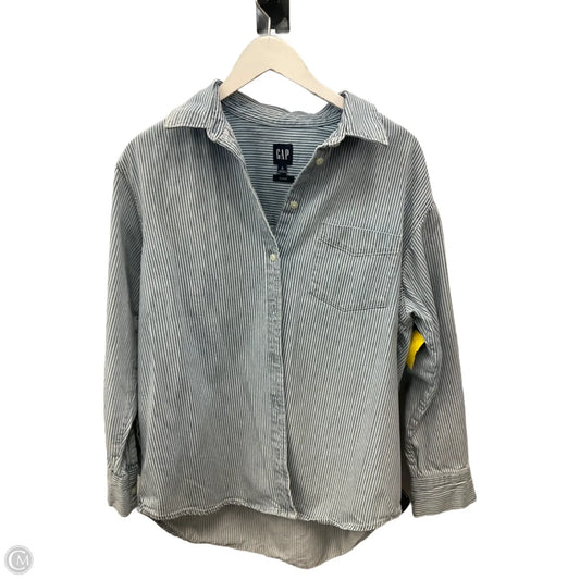 Top Long Sleeve By Gap In Striped Pattern, Size: S