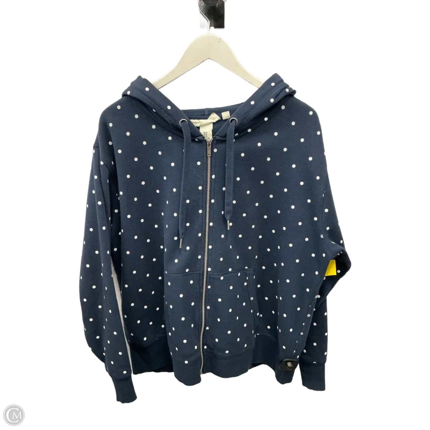 Sweatshirt Hoodie By Clothes Mentor In Polkadot Pattern, Size: Xl