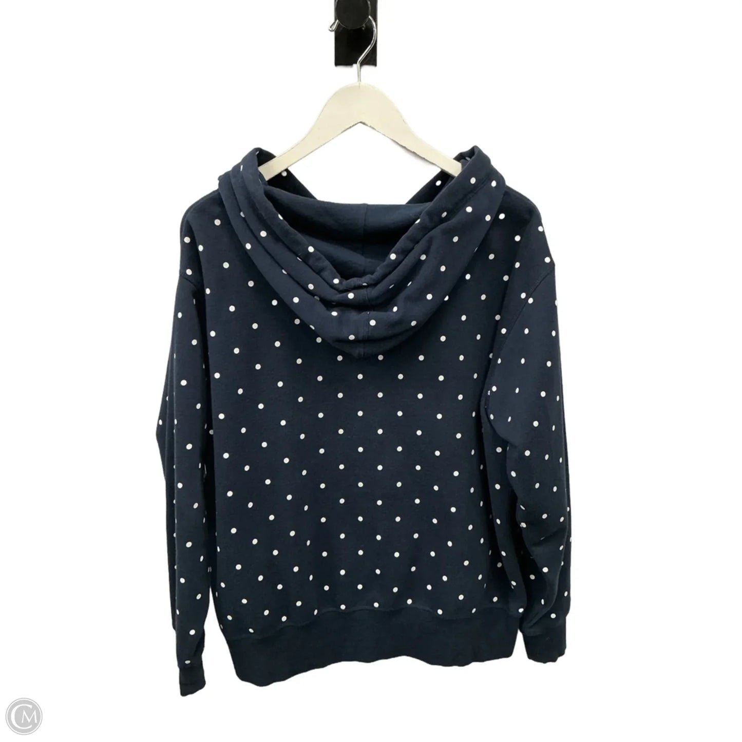 Sweatshirt Hoodie By Clothes Mentor In Polkadot Pattern, Size: Xl