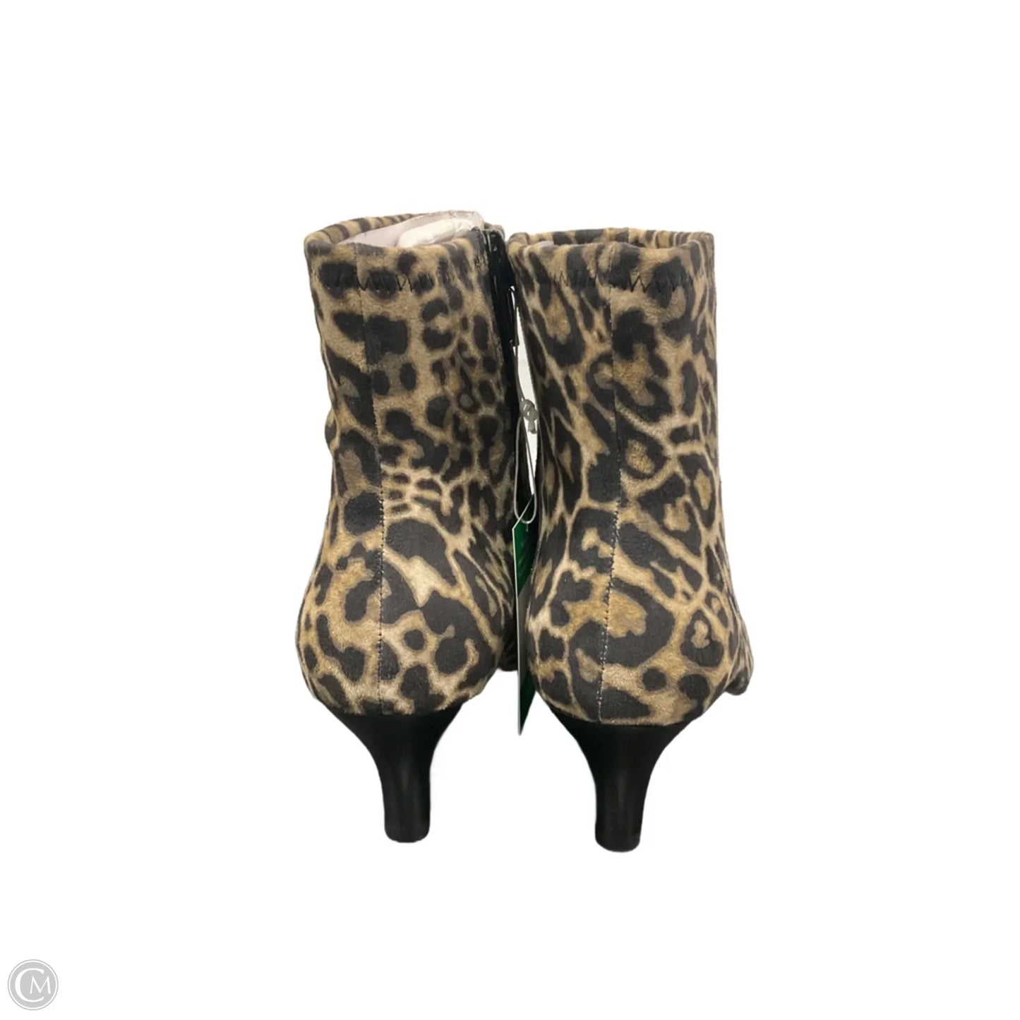 Boots Ankle Heels By Impo In Animal Print, Size: 8