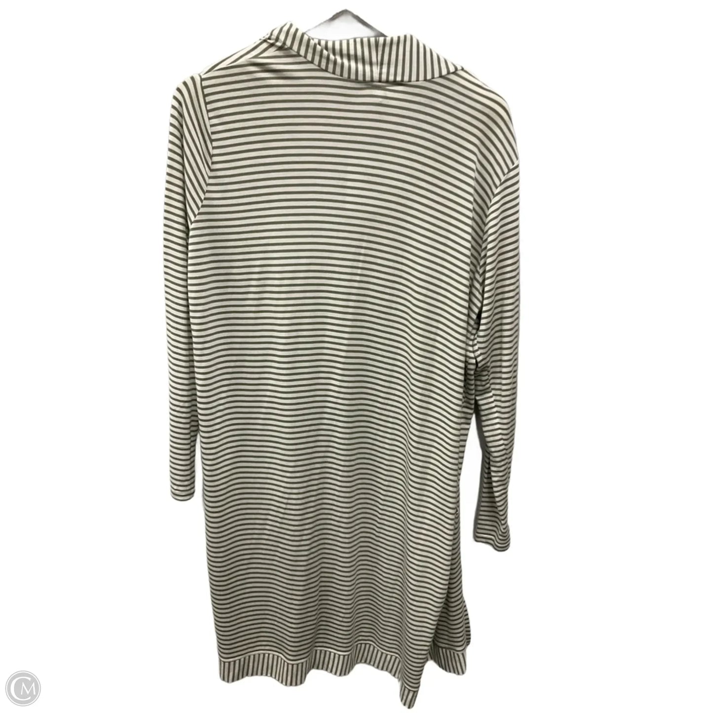 Cardigan By Clothes Mentor In Cream & Green, Size: M