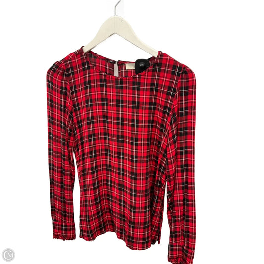 Top Long Sleeve By Loft In Red, Size: Xs