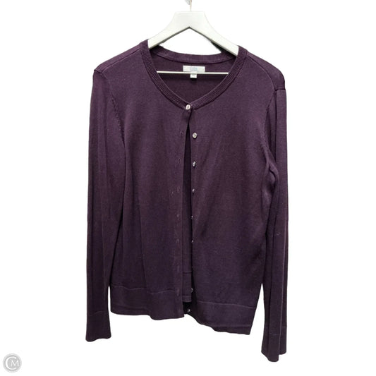 Cardigan By Croft And Barrow In Purple, Size: M