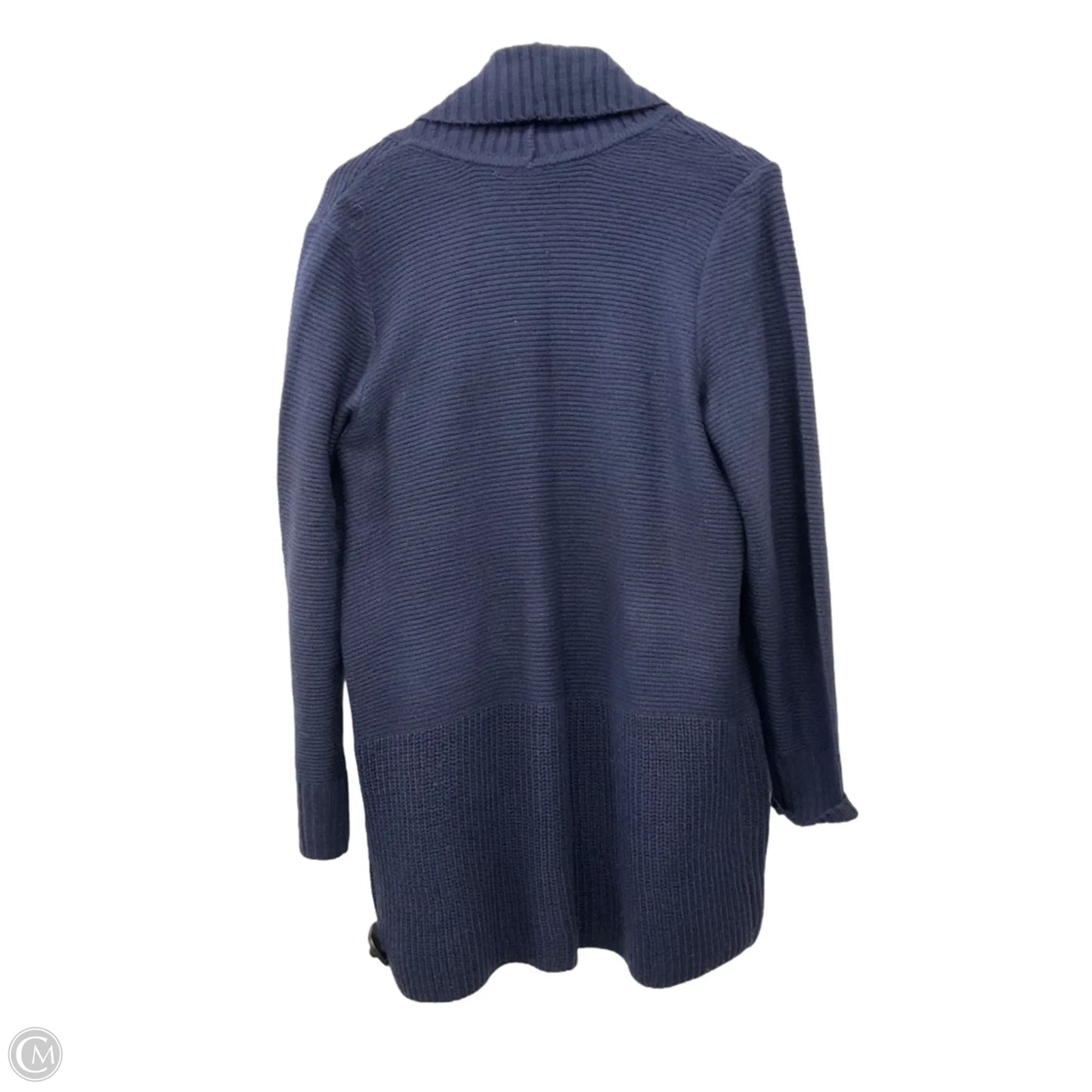 Sweater Cardigan By Apt 9 In Navy, Size: Xl