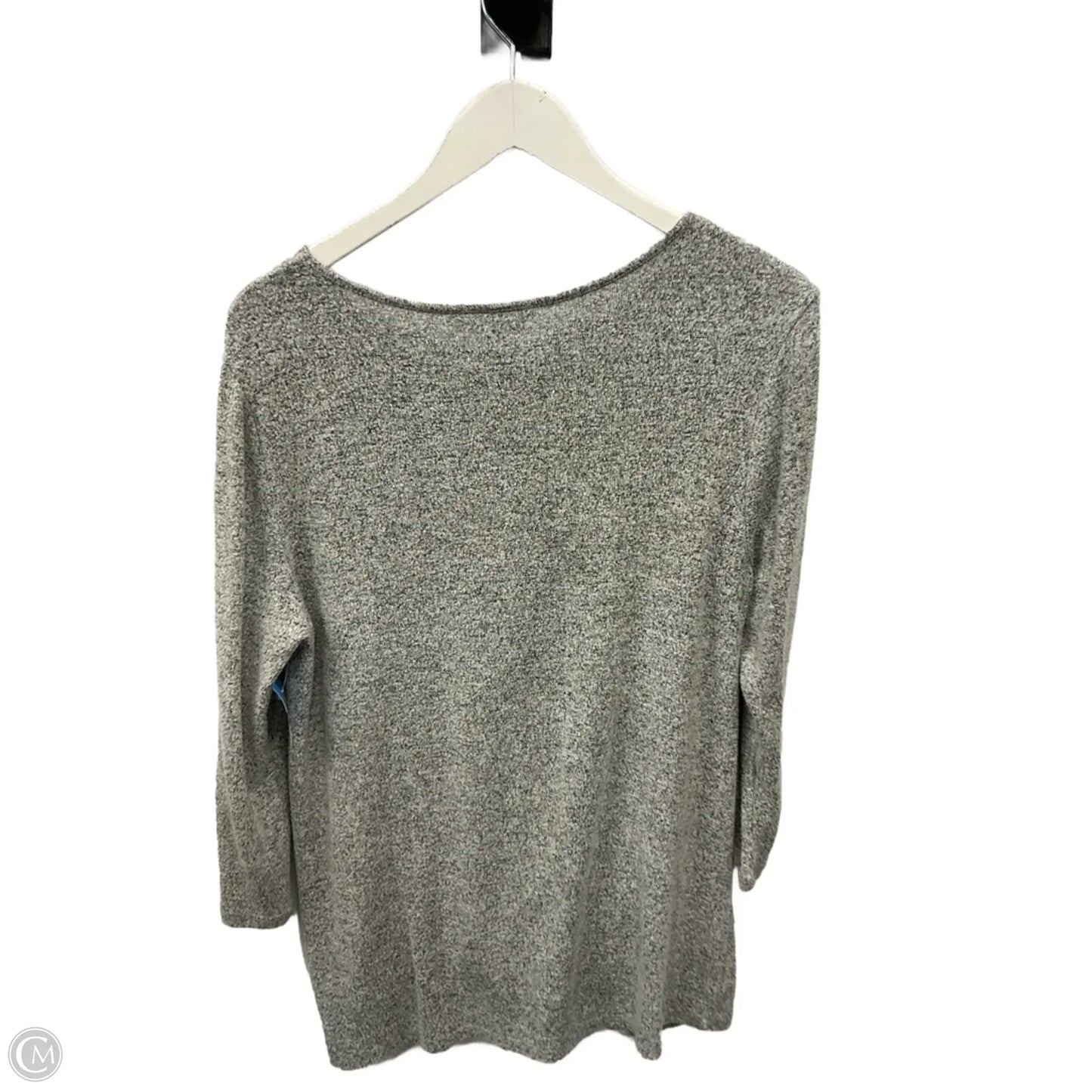 Top 3/4 Sleeve By Market & Spruce In Grey, Size: M