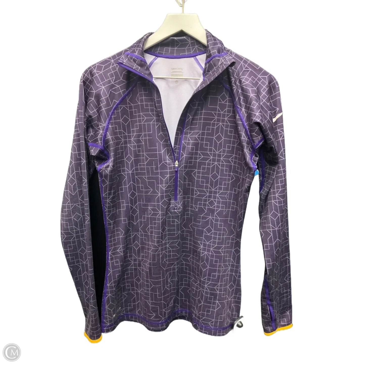 Athletic Jacket By Nike In Purple, Size: M