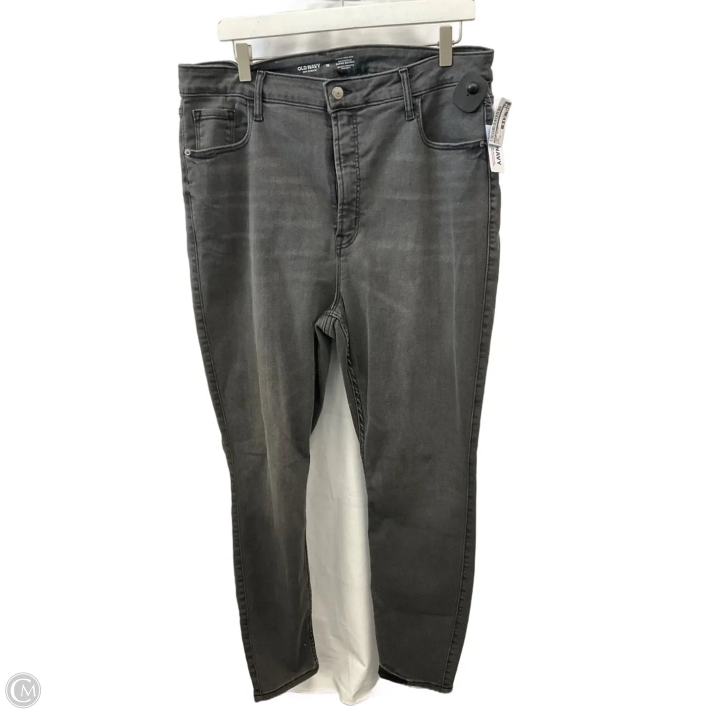 Jeans Skinny By Old Navy In Grey, Size: 18