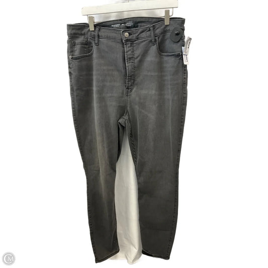 Jeans Skinny By Old Navy In Grey, Size: 18