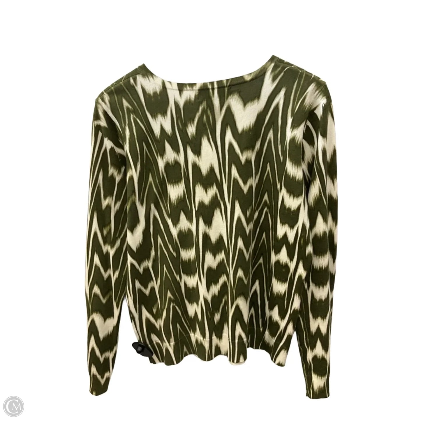 Sweater Cardigan By Jones New York In Green, Size: L
