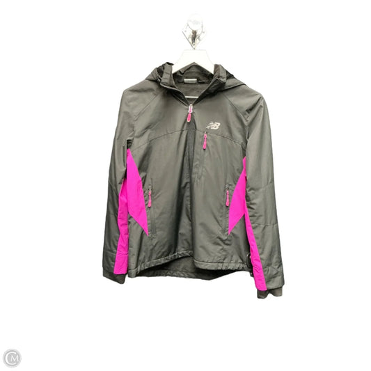 Athletic Jacket By New Balance In Black & Pink, Size: M