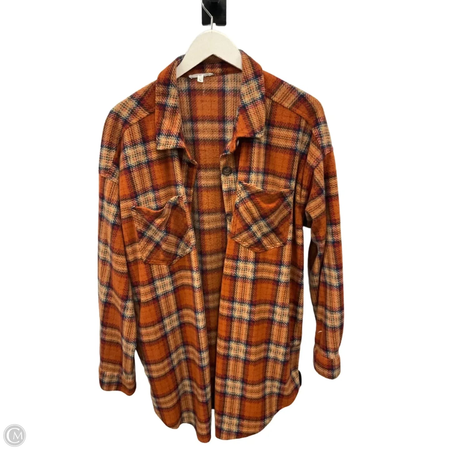 Top Long Sleeve By Maurices In Orange, Size: 1x