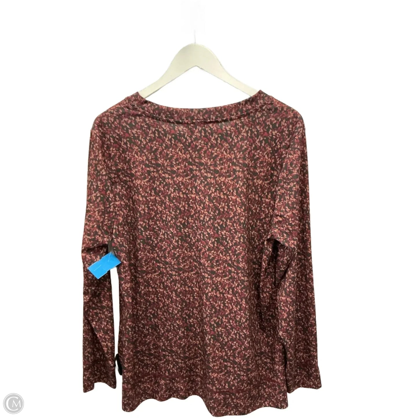 Top Long Sleeve By Christopher And Banks In Red, Size: Xl