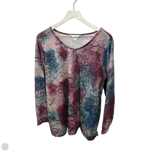 Top Long Sleeve By Christopher And Banks In Purple, Size: Xl