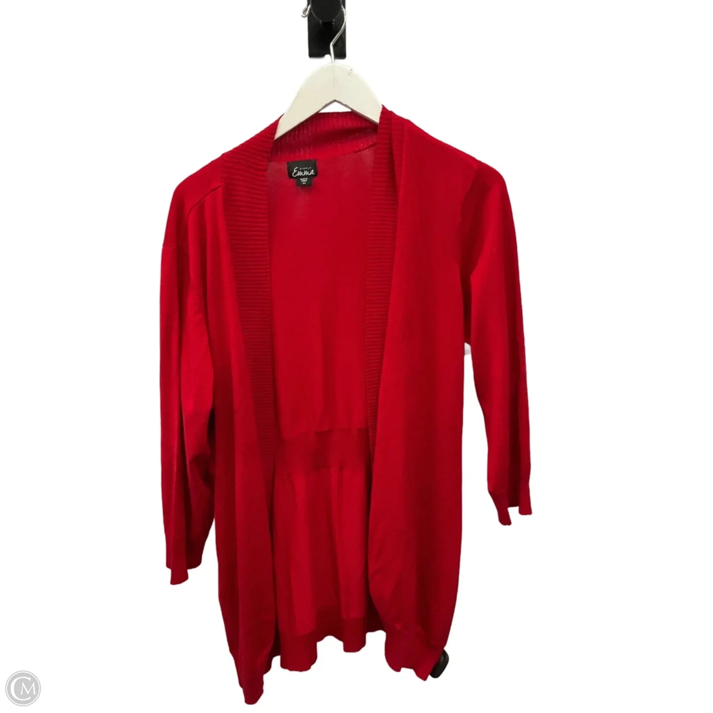Cardigan By Simply Emma In Red, Size: 2x