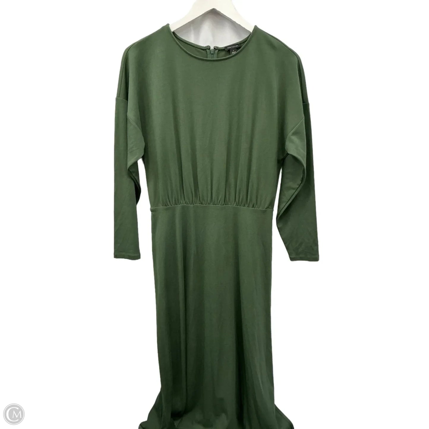 Dress Casual Midi By Ann Taylor In Green, Size: S