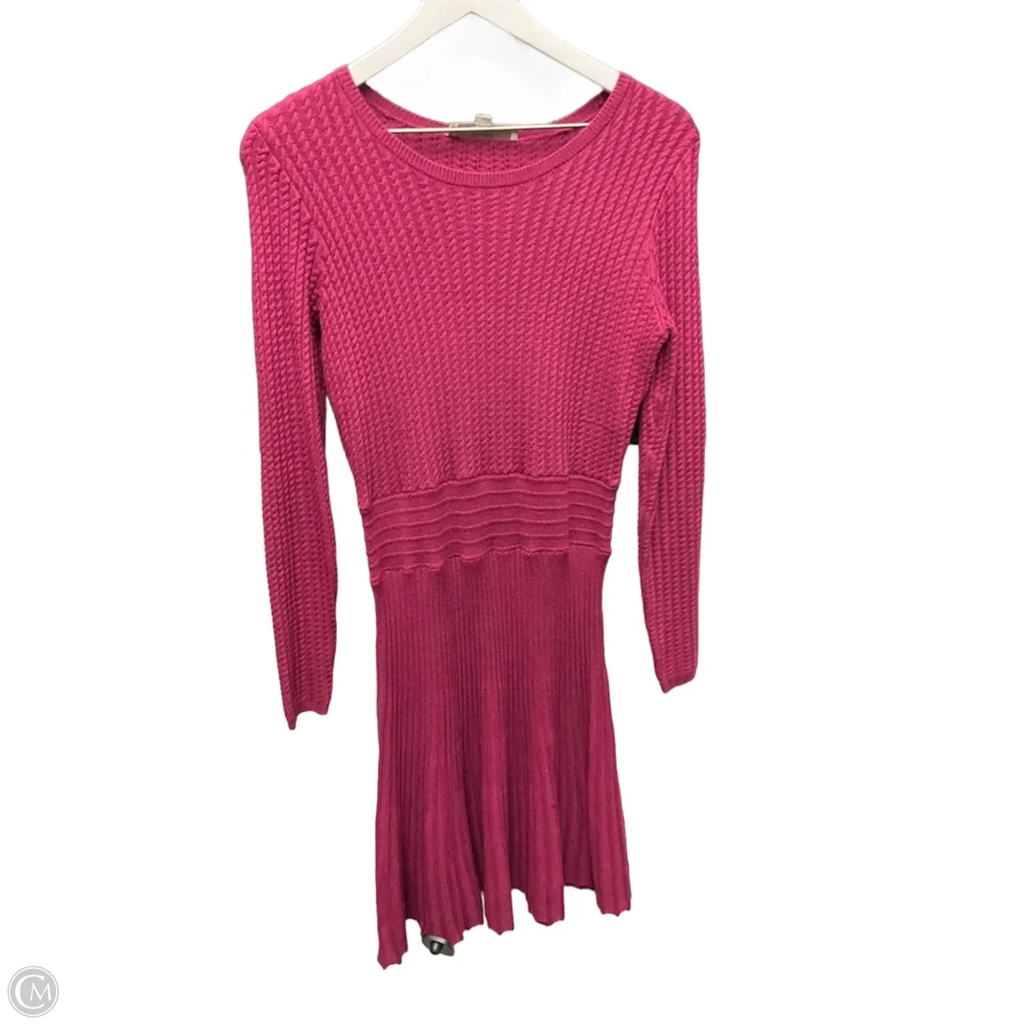 Dress Sweater By Loft In Maroon, Size: S