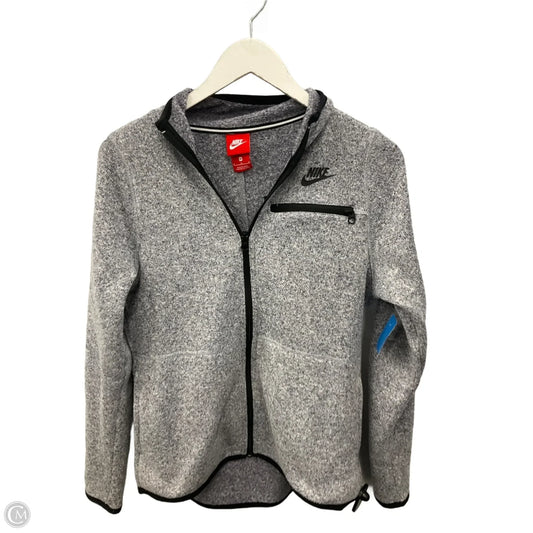 Athletic Jacket By Nike Apparel In Grey, Size: M
