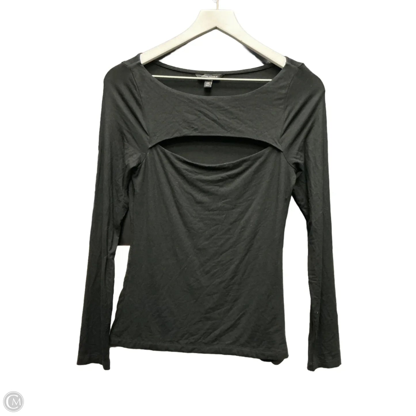 Top Long Sleeve By Banana Republic In Black, Size: Xs