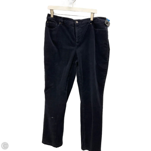 Pants Corduroy By Charter Club In Navy, Size: 14