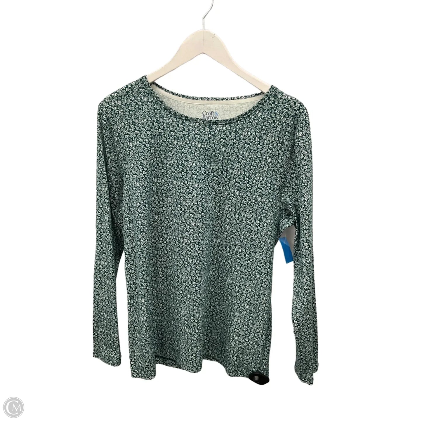 Top Long Sleeve By Croft And Barrow In Green, Size: Xl