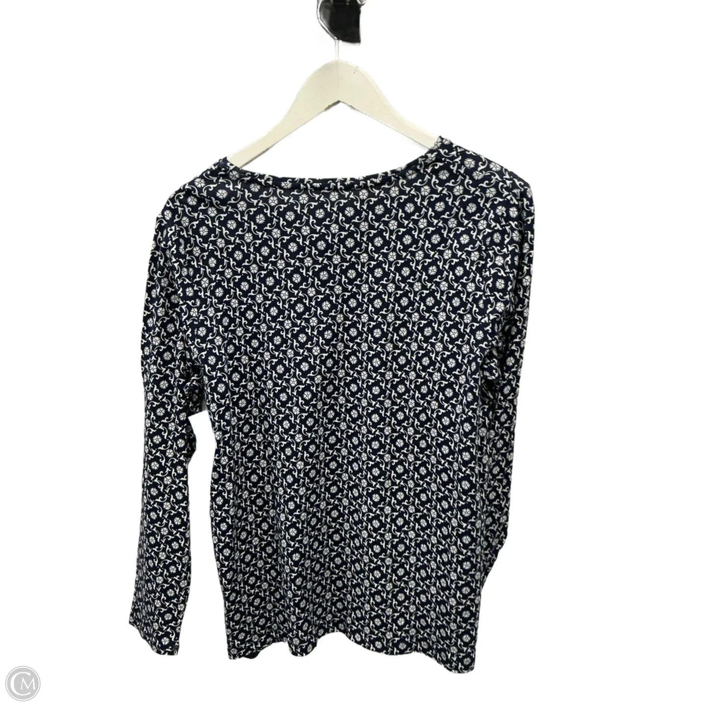 Top Long Sleeve By Croft And Barrow In Navy, Size: Xl