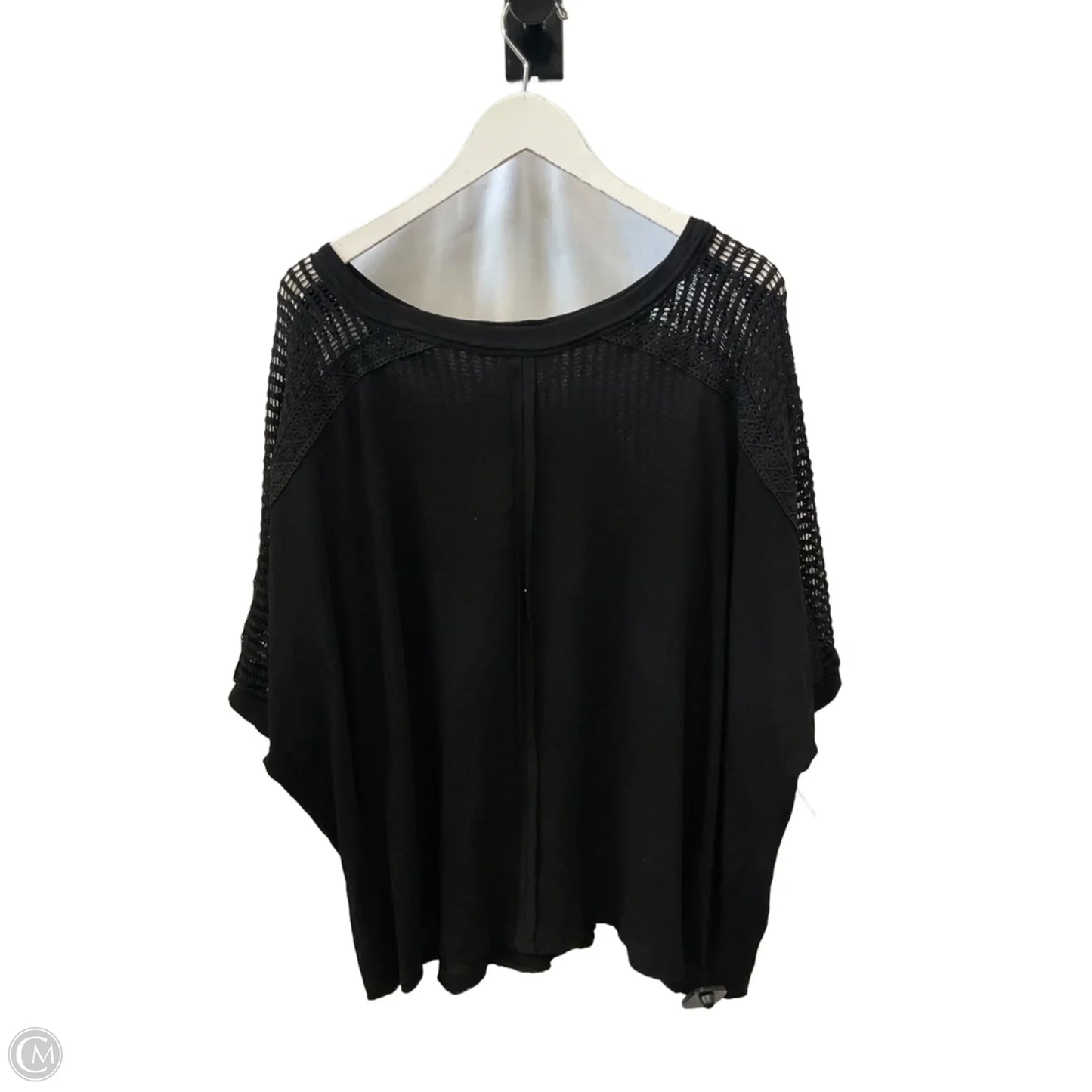 Top Short Sleeve By Andree By Unit In Black, Size: 2x