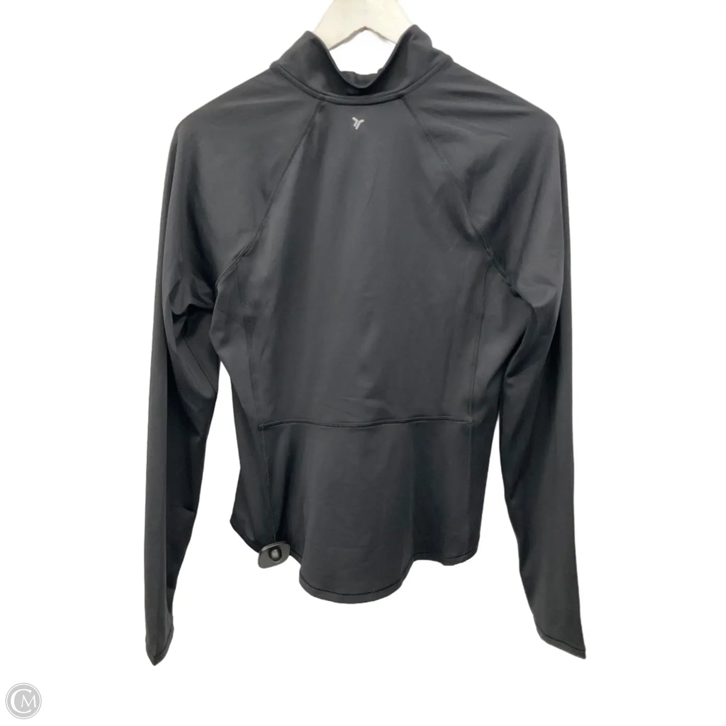 Athletic Top Long Sleeve Collar By Old Navy In Black, Size: L