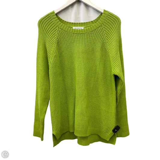 Sweater By Liz Claiborne In Green, Size: Xl