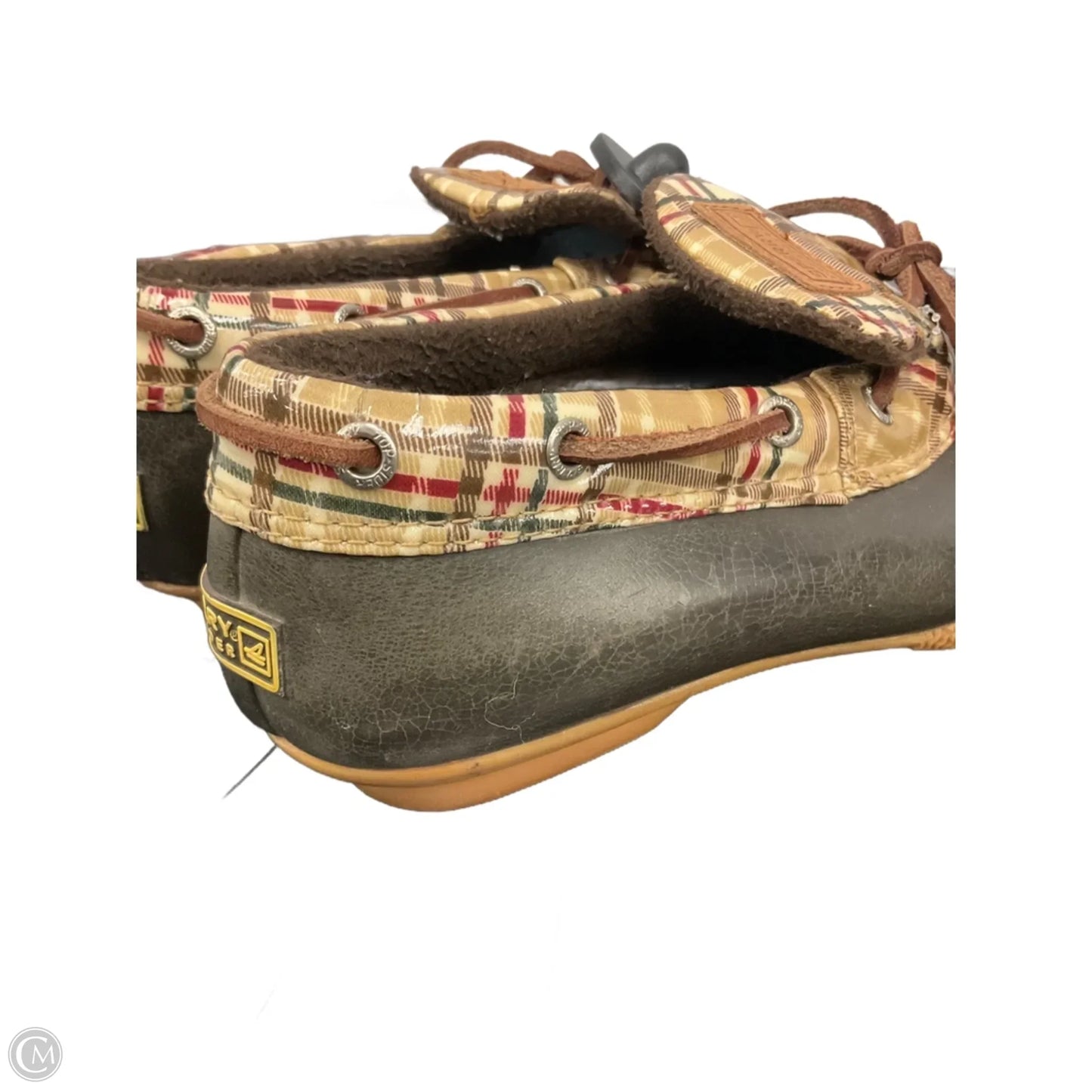 Shoes Flats By Sperry In Plaid Pattern, Size: 8