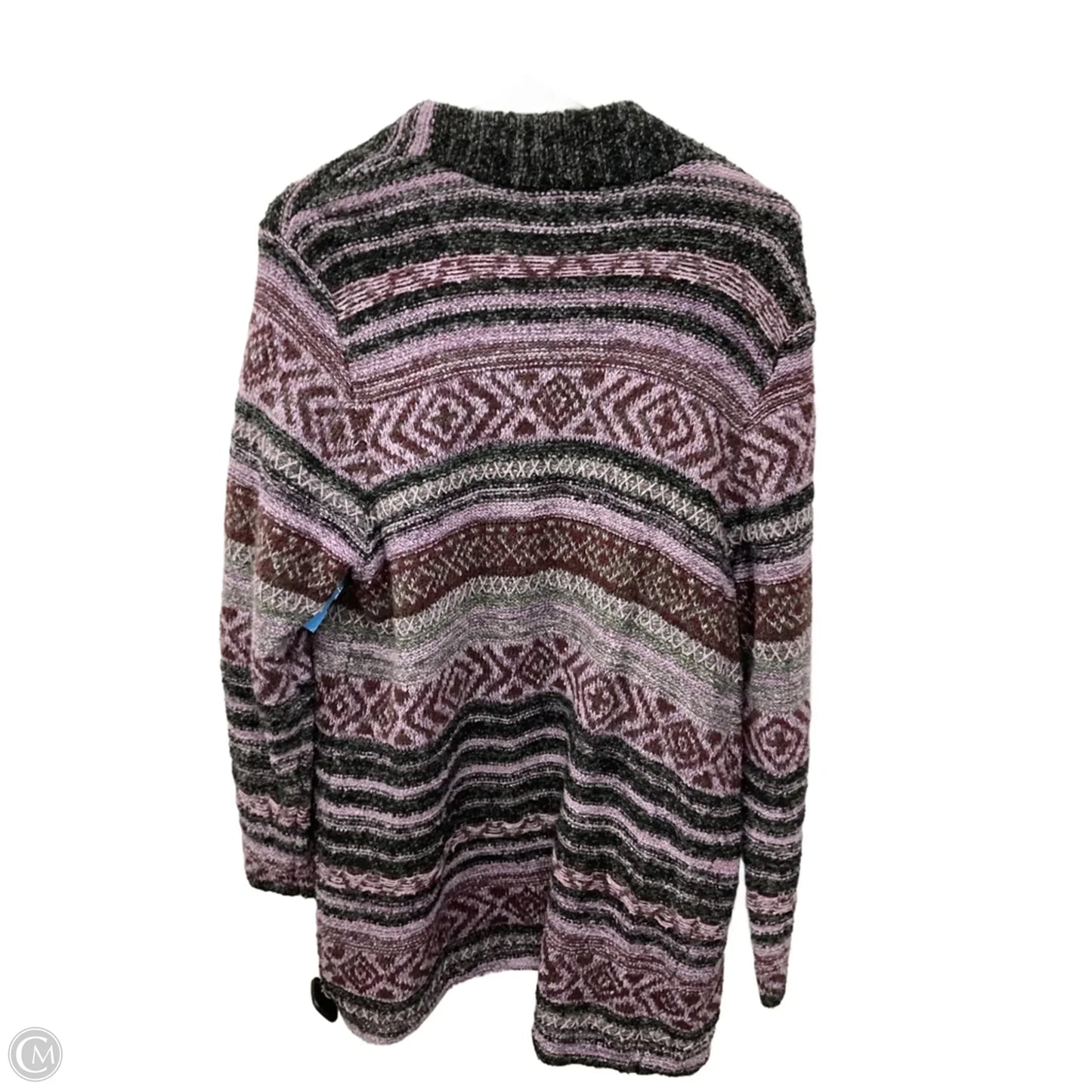Sweater Cardigan By Christopher And Banks In Purple, Size: L