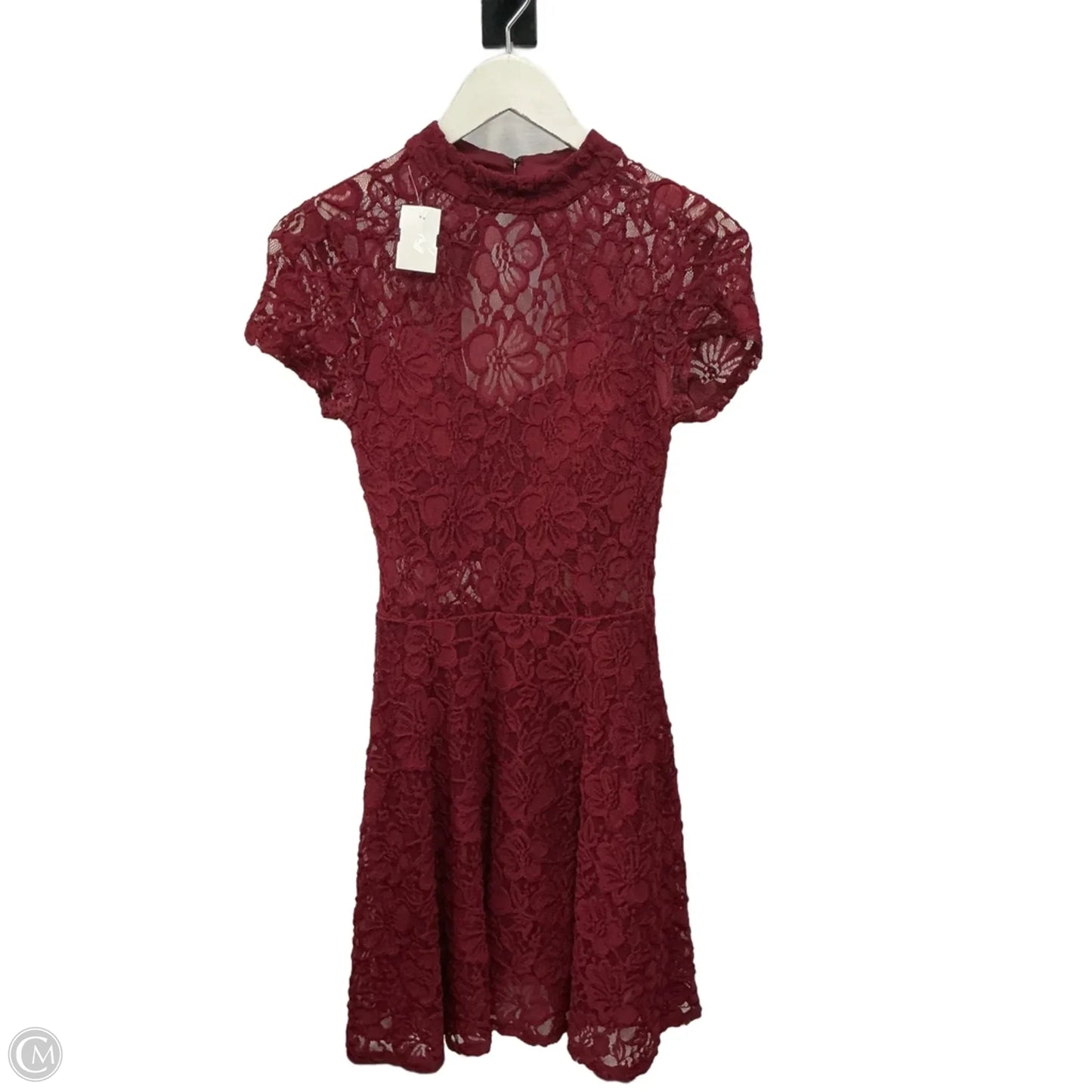 Dress Casual Midi By My Michele In Maroon, Size: 10