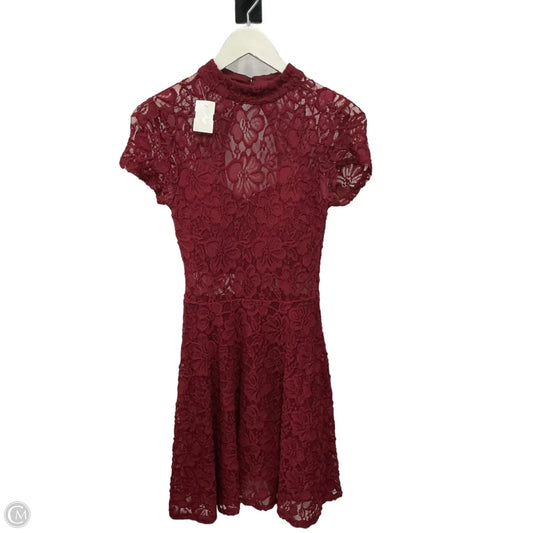 Dress Casual Midi By My Michele In Maroon, Size: 10