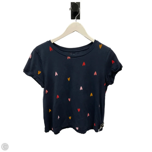 Top Short Sleeve By Loft In Blue, Size: M