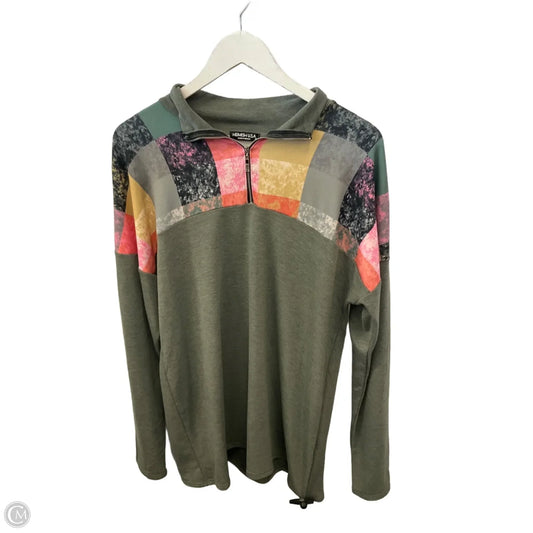 Top Long Sleeve By Heimish Usa In Green, Size: 1x