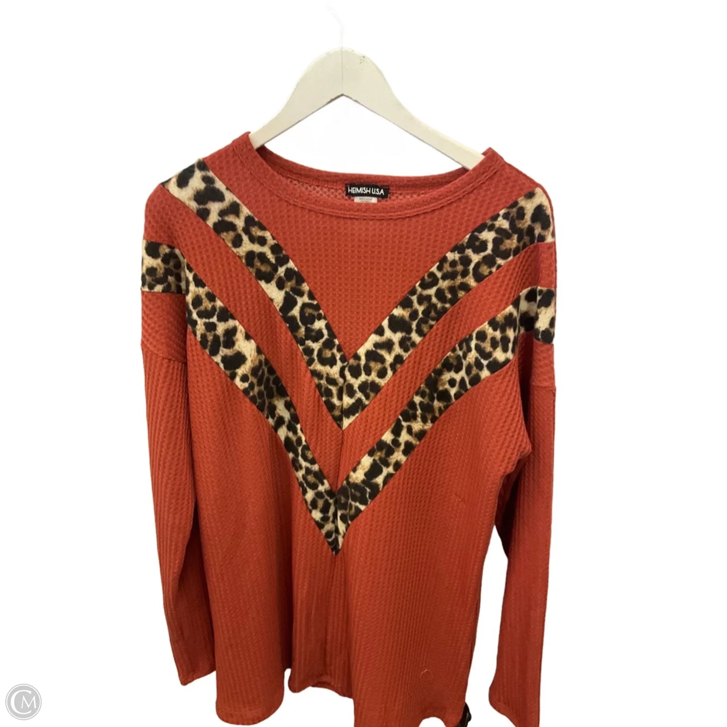 Top Long Sleeve By Heimish Usa In Orange, Size: 1x