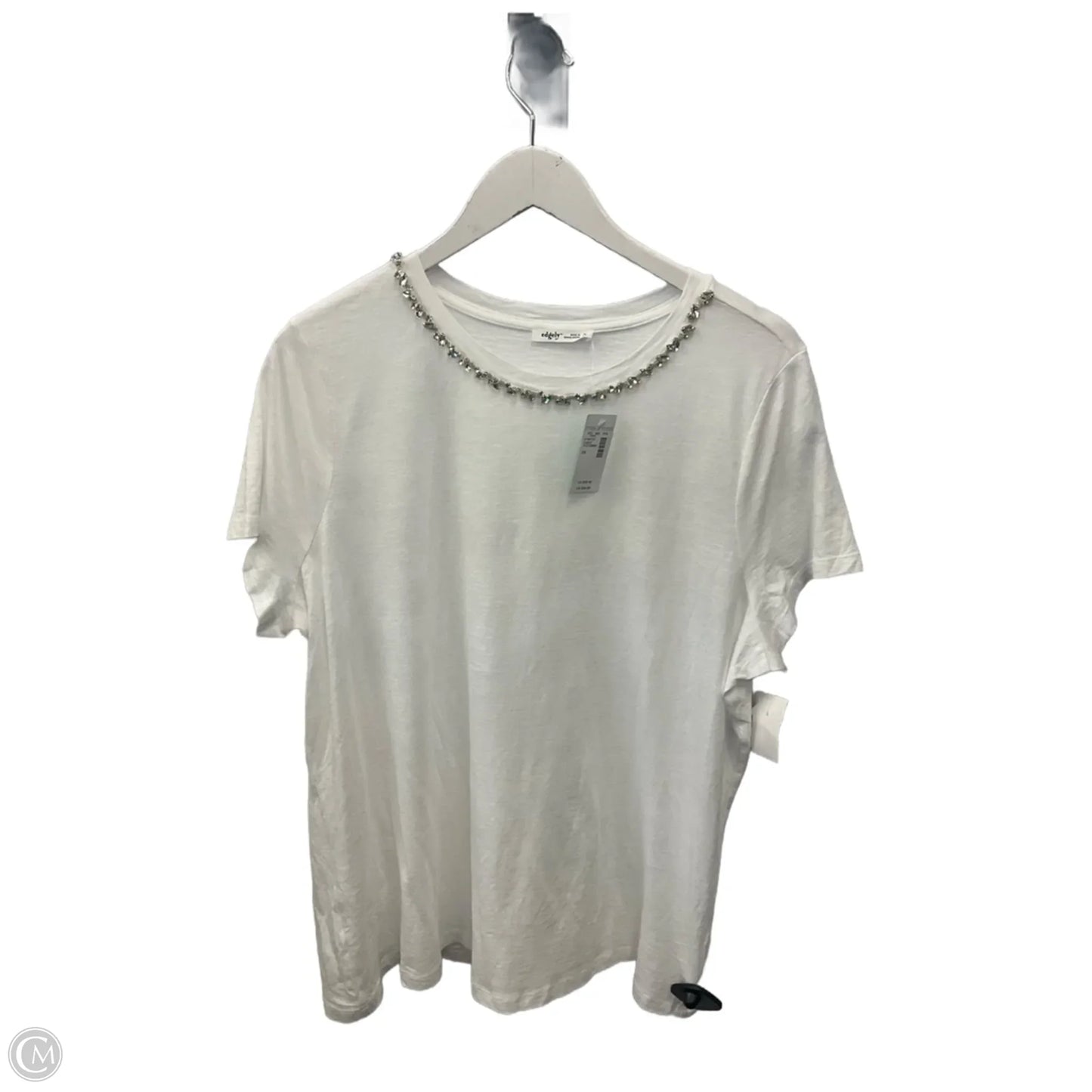 Top Short Sleeve By Maurices In White, Size: Xl