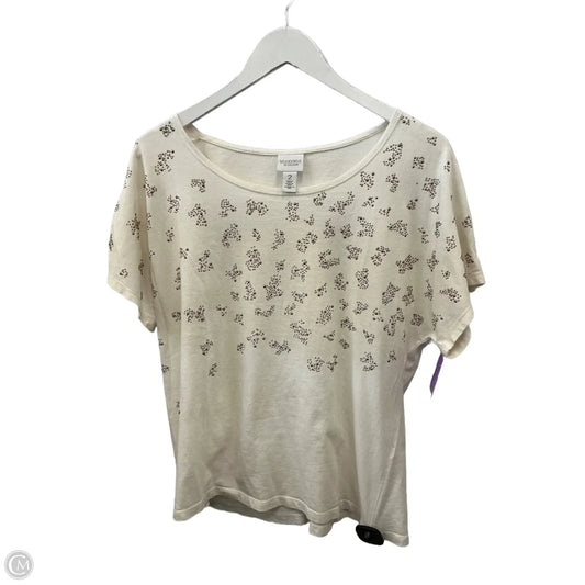 Top Short Sleeve By Chicos In Beige, Size: 2