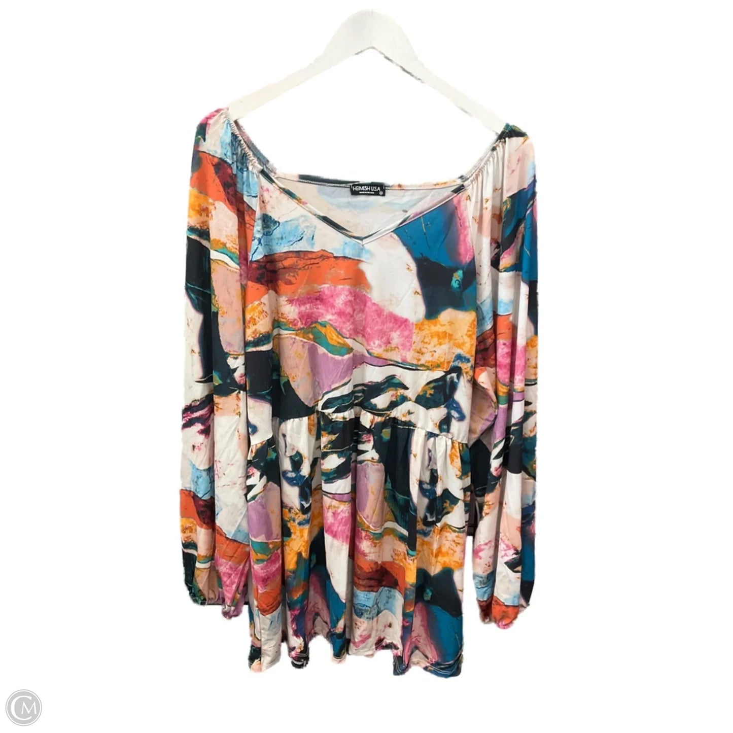 Top Long Sleeve By Heimish Usa In Multi-colored, Size: 3x