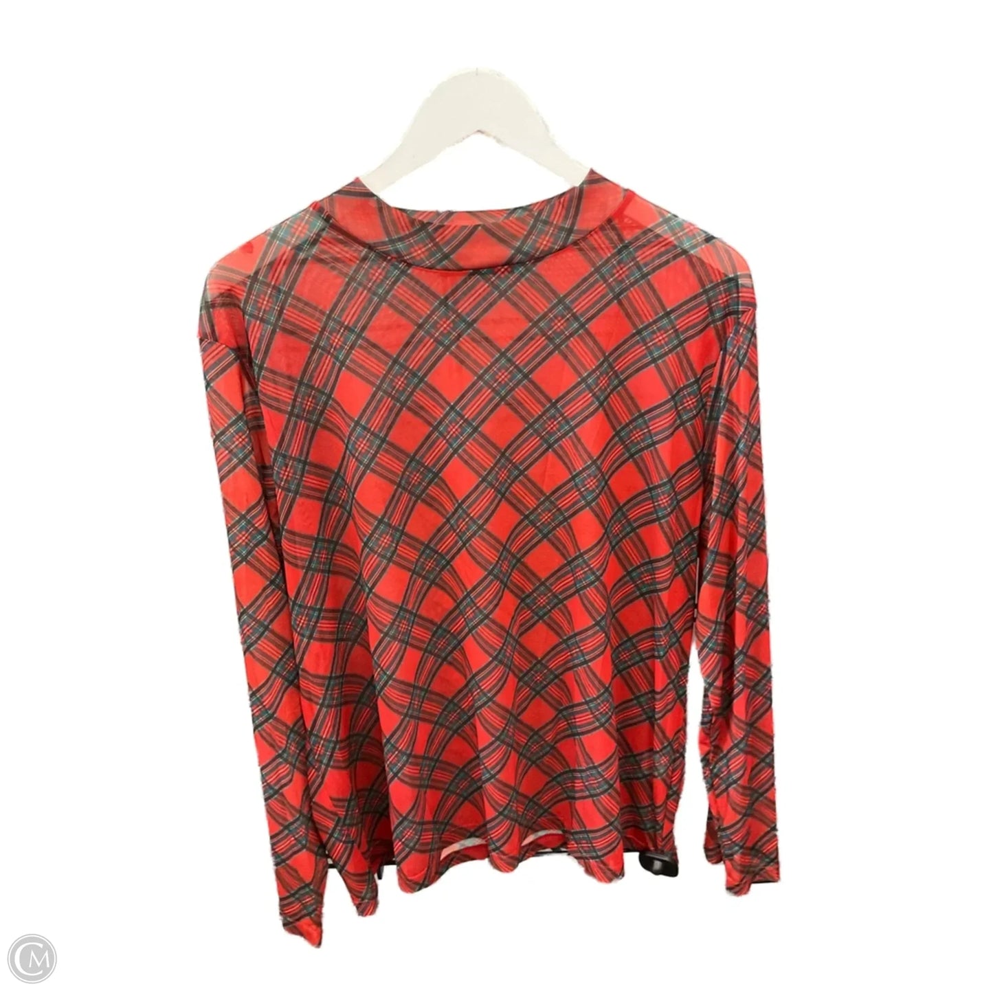 Top Long Sleeve By Clothes Mentor In Red, Size: 3x